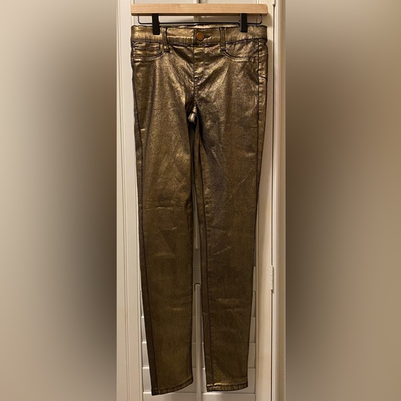 Juicy Couture Women's Rose Gold Mid Rise Pull On‎ Jeggings Size 2 - Picture 1 of 6